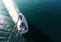 sailing yacht bavaria 46 stern cockpit sails
